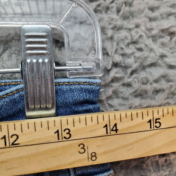 Judy Blue Jeans Womens 5/27 Blue Capri Fit Distressed Cotton Blend Denim - Picture 5 of 10